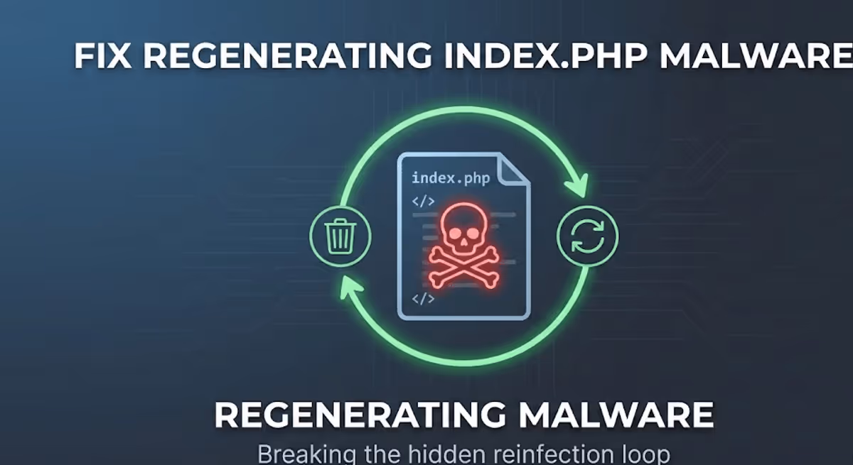 Regenerating index.php Malware