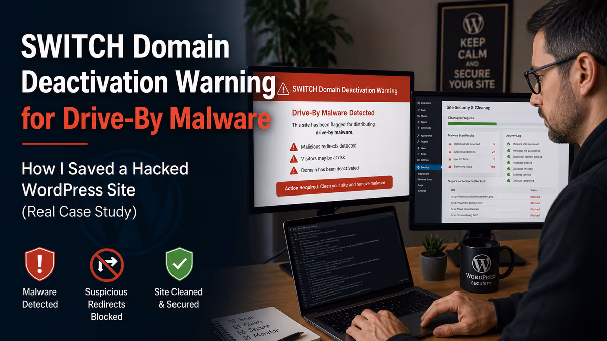 drive-by malware wordpress, saferinternet.ch warning, .ch domain hacked, switch malware notification, wordpress drive-by download fix