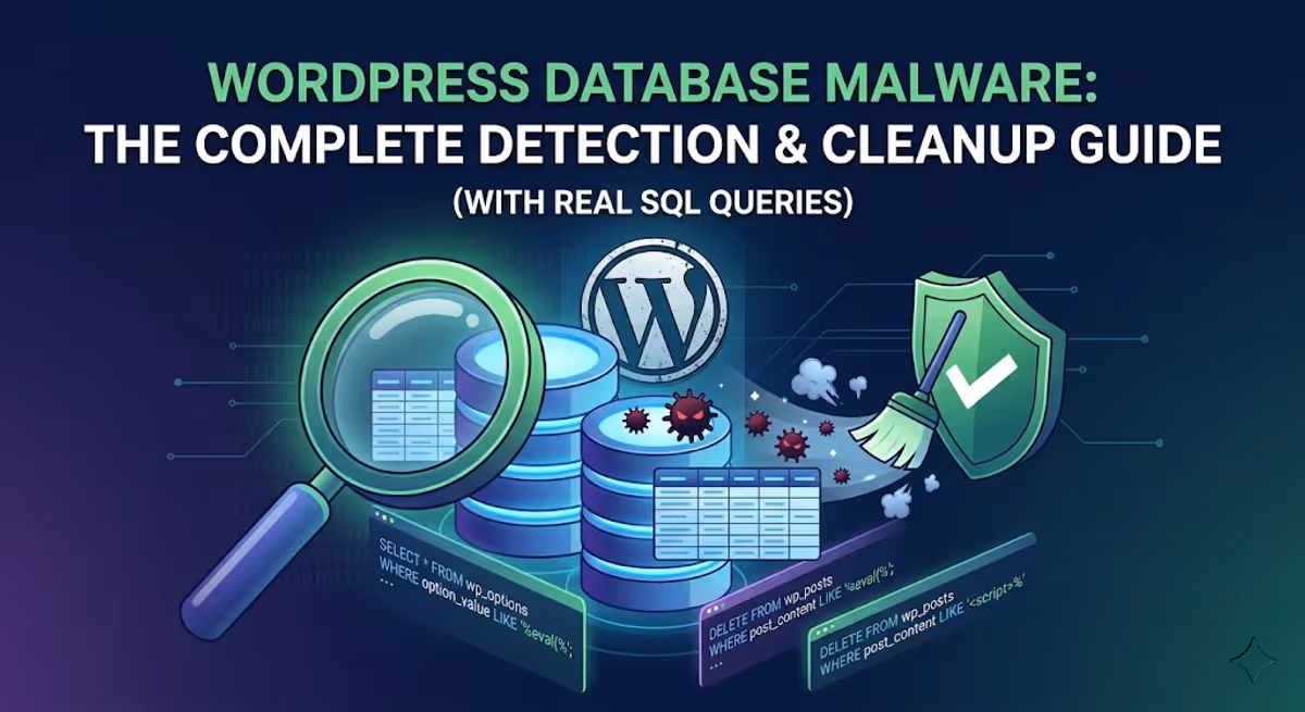 WordPress Database Malware: The Complete Detection & Cleanup Guide (with Real SQL Queries)