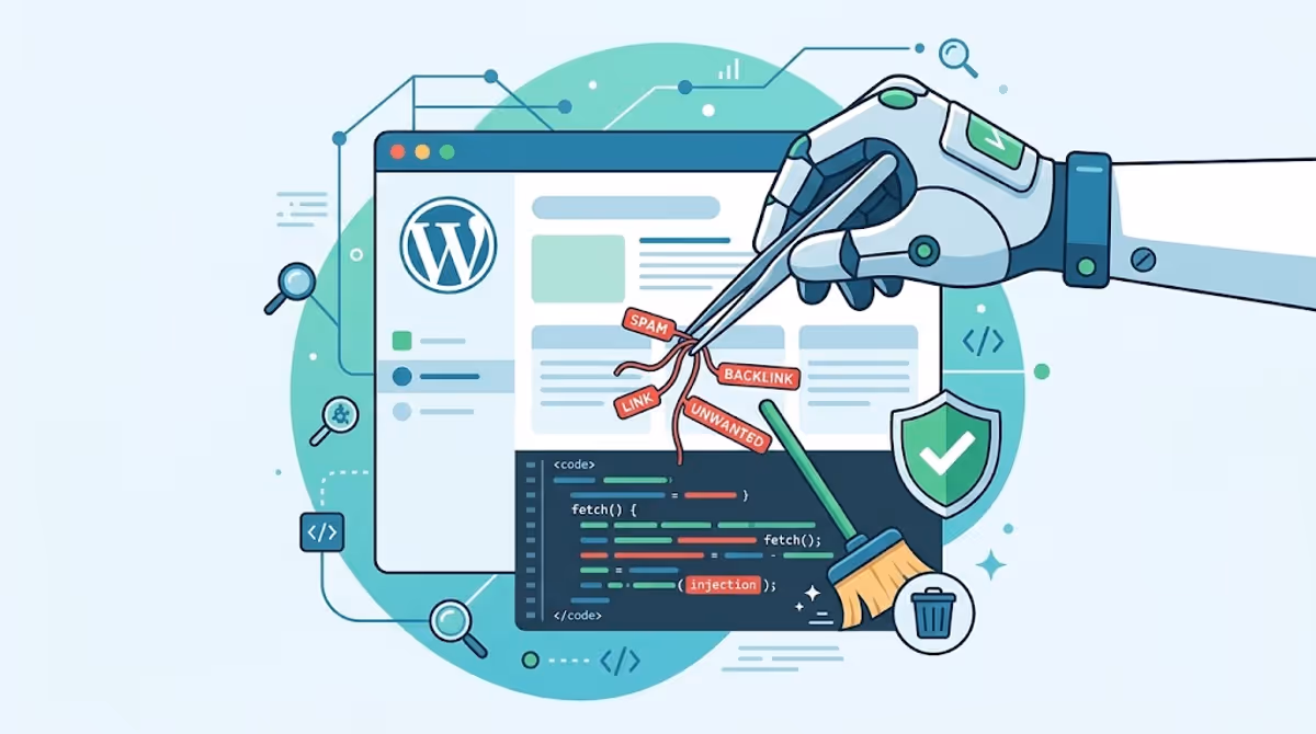WordPress Pages Loading Hidden Spam Backlinks? Fix Guide