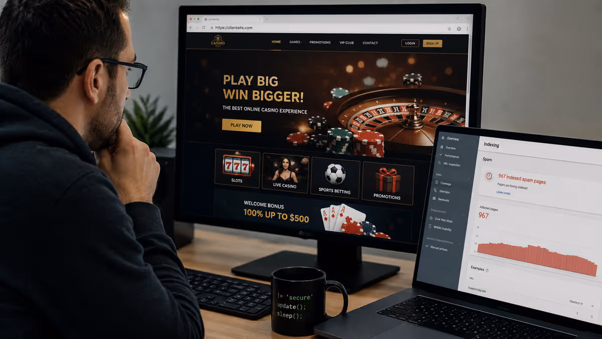 WordPress Site Showing Wrong Page + Hidden Casino Posts Fixed